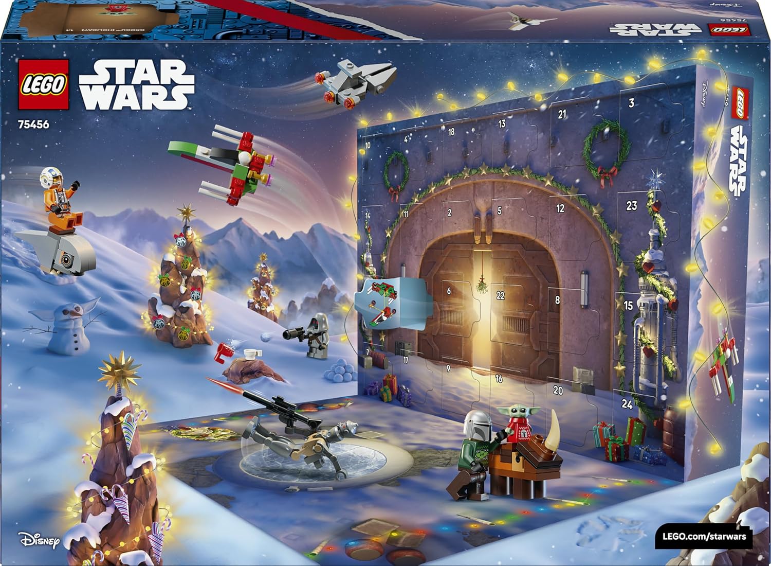 LEGO Star Wars 75456 Advent Calendar 2026 - Pre-Christmas Gift Toy for Boys from 6 Years - 24 Surprises with 4 Mini Figures, IG-11 Droid & Grogu Figure - Gift for The Mandalorian Fans – Bild 9