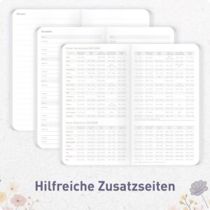 Häfft® Monthly Calendar Square, Pocket Calendar 2027 Small "Flower Joy" – Bild 6