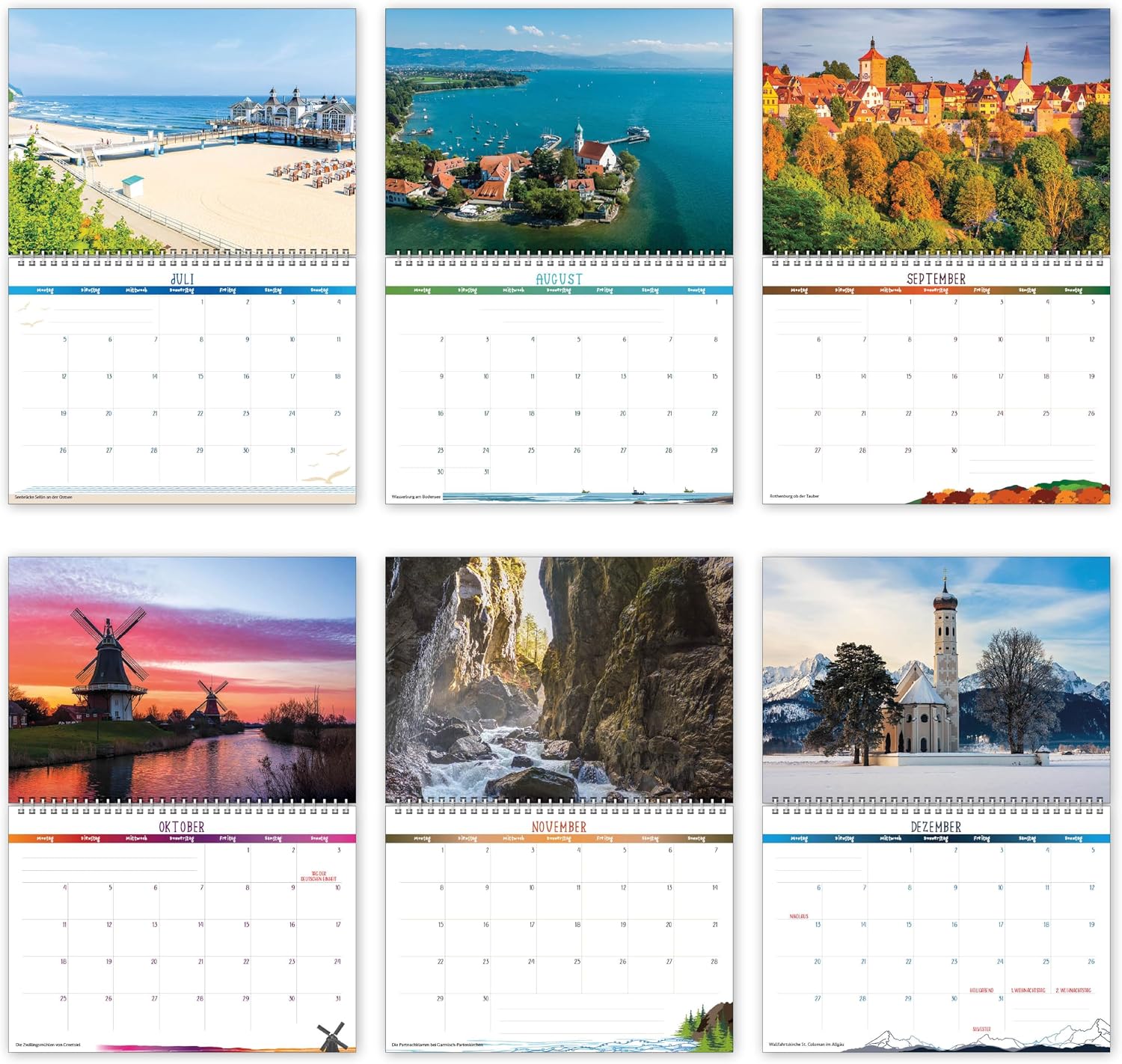 Wall Calendar 2027 Germany, Calendar German Landscapes – Bild 8