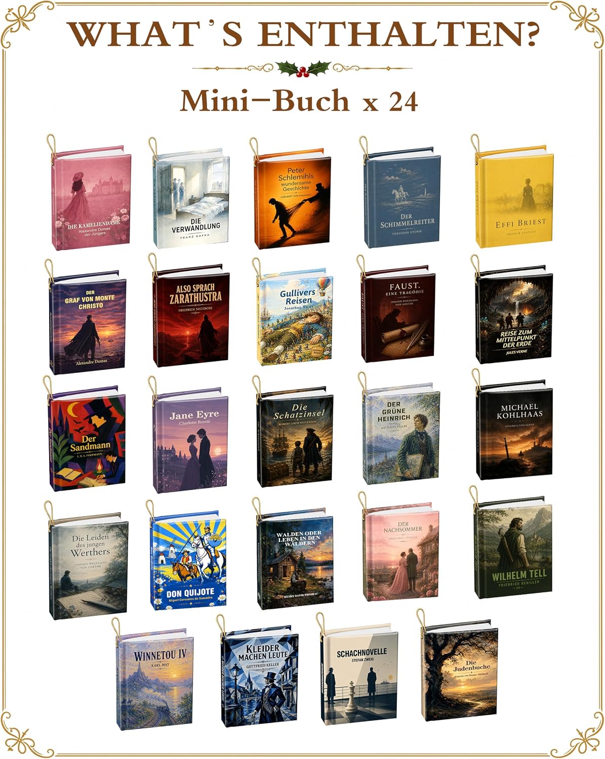 Mini Books Advent Calendar 2026, German Mini Books for Book Lovers – Bild 3