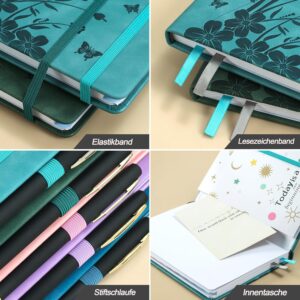 Diary 2027 A5 Turquoise - Book Calendar 2027 A5 1 Week 2 Pages, Calendar 2027 Book Calendar, Weekly Planner 2027, Agenda 2027, Hard Cover, 100gsm Paper – Bild 2