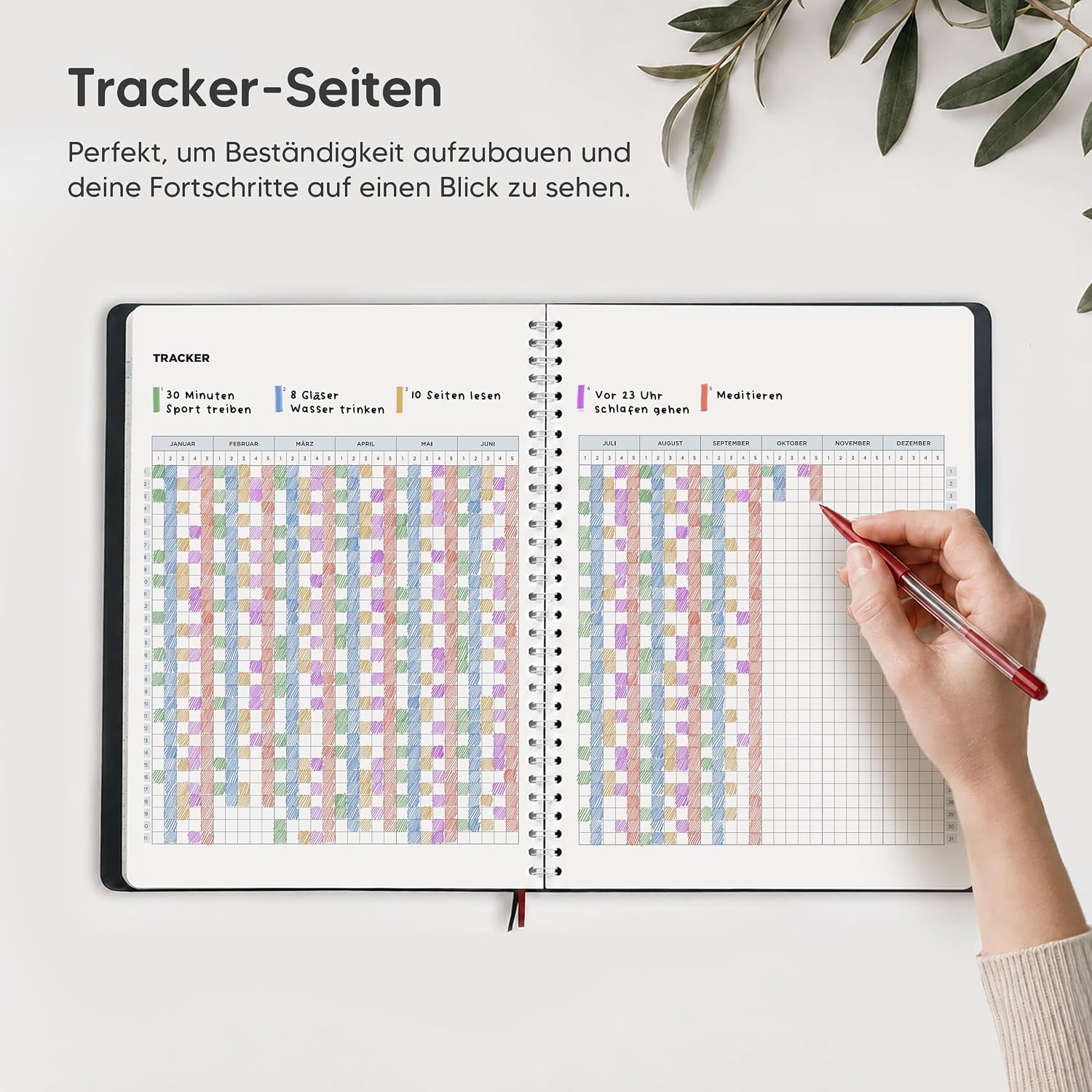 Smart Panda 2027 A5 Diary - Calendar, 30 Minute Time, Book Calendar – Bild 5