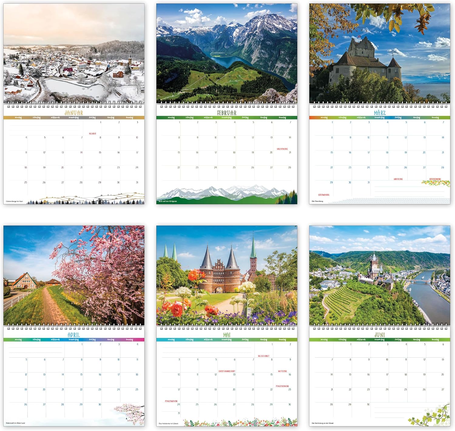 Wall Calendar 2027 Germany, Calendar German Landscapes – Bild 7