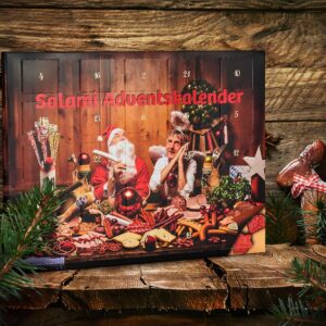 Wurstbaron® Spicy Salami Advent Calendar, 24 Mini Sausage Stars and Hearts, Snacks and Treats for Christmas, High Quality and Smoky Flavours, 40.8 g – Bild 5