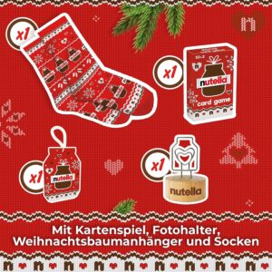 nutella Advent Calendar 2026 with Socks, Card Game & Photo Stand, 528 g – Bild 5