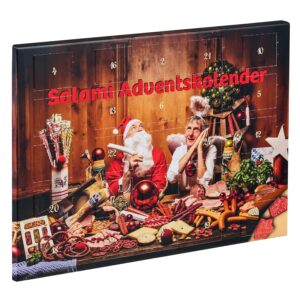 Alternative view of Wurstbaron® Spicy Salami Advent Calendar, 24 Mini Sausage Stars and Hearts, Snacks and Treats for Christmas, High Quality and Smoky Flavours, 40.8 g